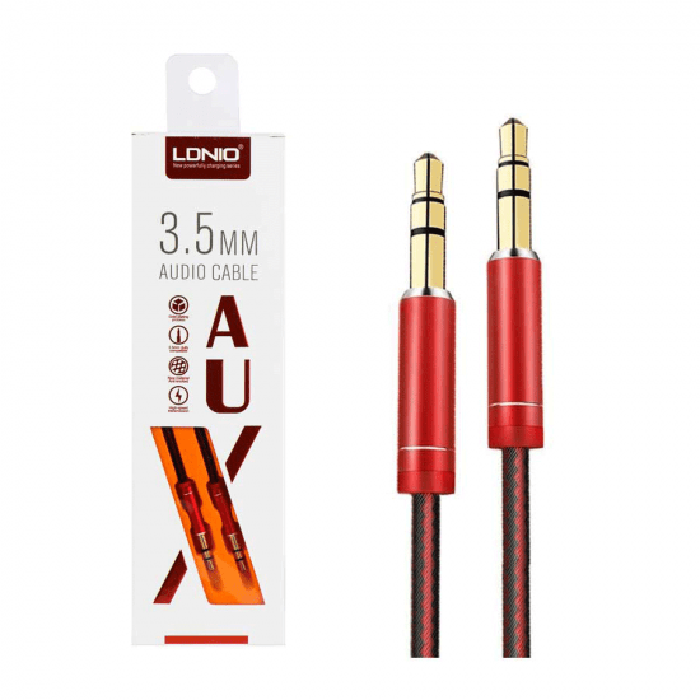 LDNIO 3.5mm To 3.5mm Audio AUX Cable (LS-Y01) – Red